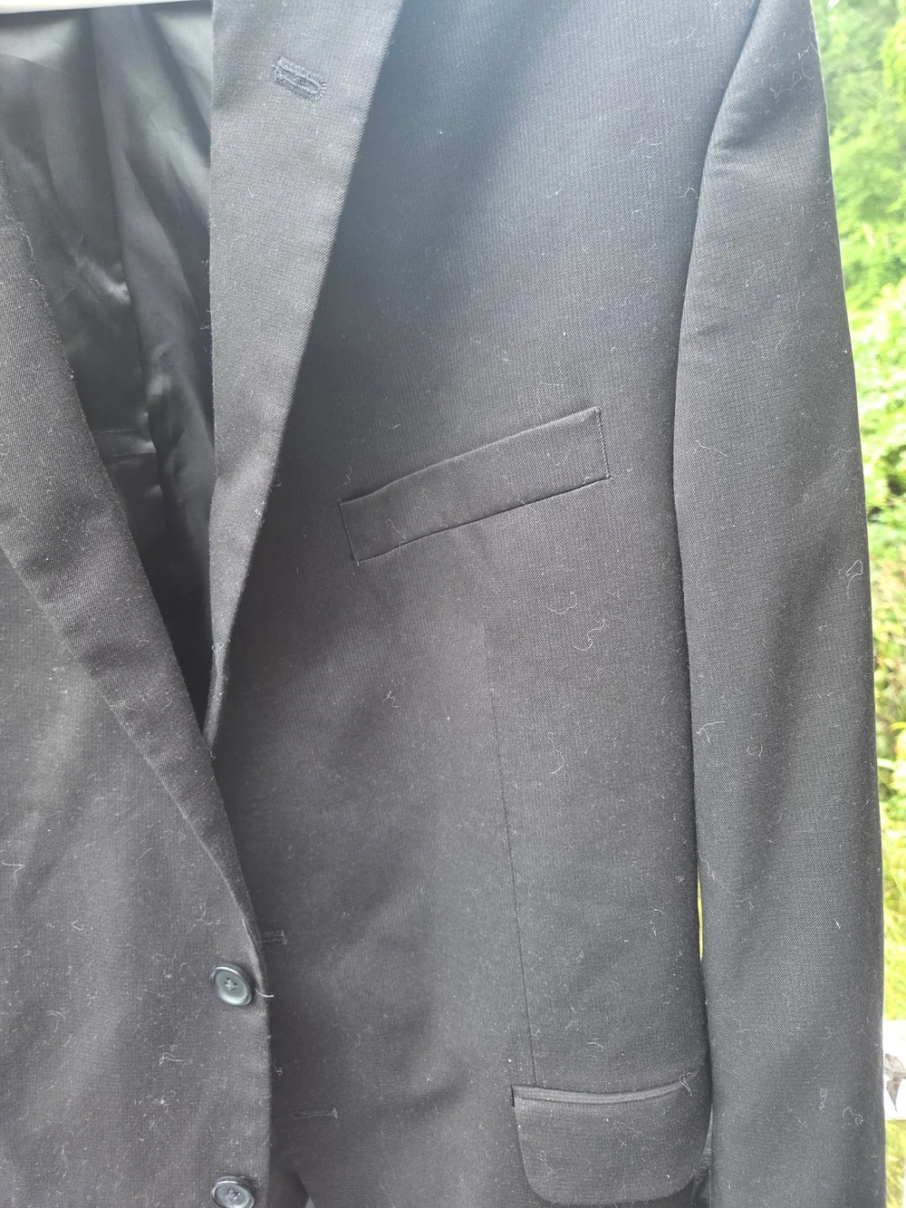 Dockers Men's Black Sport Coat Blazer Jacket Size 44R Two Button Classic